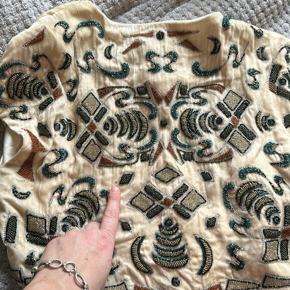 Laundry by Design Beaded Velvet Shaw Never worn SZ M Formal/costume/wedding - Picture 7 of 8